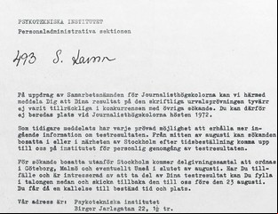 Sotheby’s subasta la carta que negó a Larsson el  al periodismo