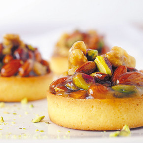 Tarteleta de toffee y frutos secos
