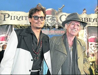 Johnny Depp y las canciones piratas