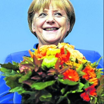 Merkel promete seguir con la misma política europea