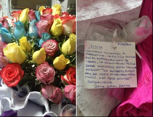 Las flores que Durán Barba le mandó a Carrió