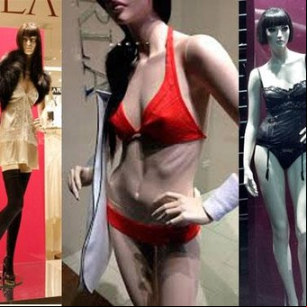 Polémica por un maniquí con las costillas marcadas 