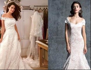 El vestido de la esposa de George Clooney, ¿fue copiado? 