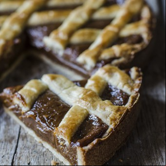 Pastafrola de dulce de leche