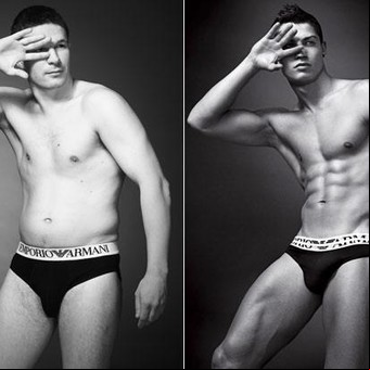 Ni Beckham, ni Ronaldo: ¿Cómo sería un aviso hecho por un hombre común? 