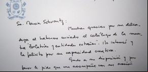El Papa Francisco le escribió a una artista argentina