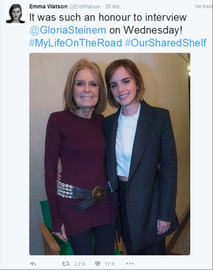 CLAIMA20160301_0092 Twitter. Emma Watson // Twitter.