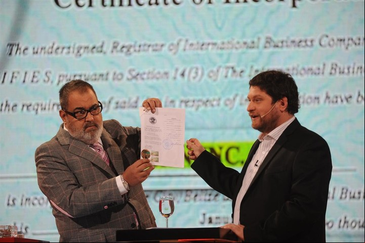 Jorge Lanata y Nicolás Wiñazki, juntos. El discípulo del conductor de PPT contó una anécdota sobre su mentor. Foto Rolando Andrade Stracuzzi