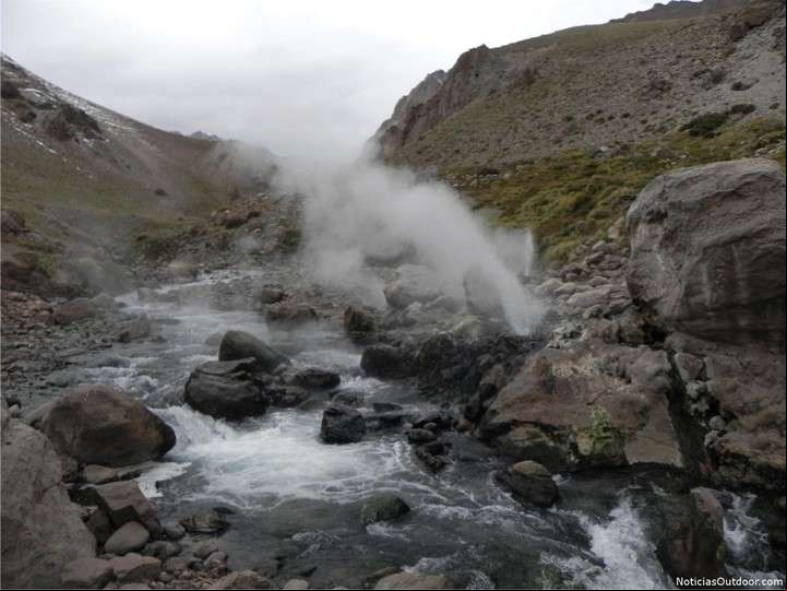 Termas de Domuyo, en Neuquén.