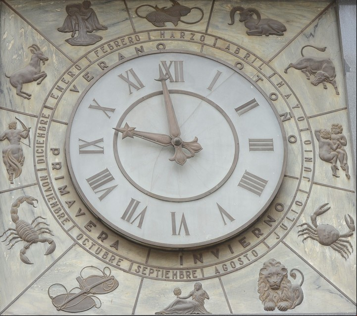 Zoom. Sobre el rejoj del Transradio y sus signos zodiacales. / Gerardo Dell' Oro