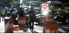 Una obra en el Bajo complica más el tránsito