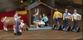 Con selfies y café latte, crearon un "pesebre hipster"