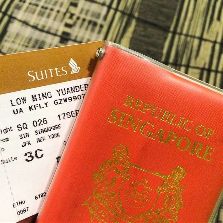 Billete de oro de Singapore Airlines (Derek Low).