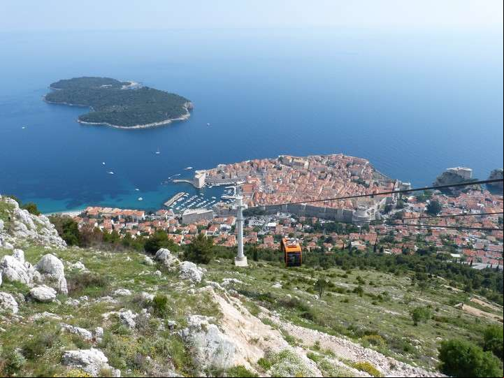 Vista de Dubrovnik y el teleférico (GI/Viajes)