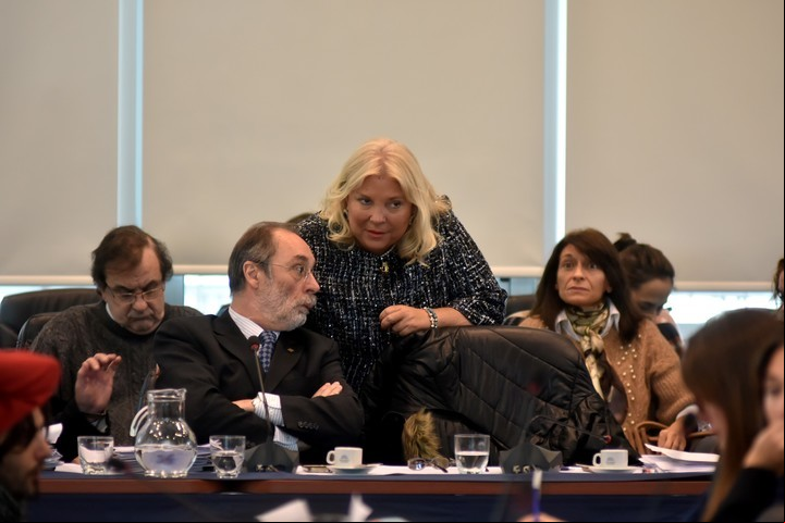 Elisa Carrió con Tonelli.