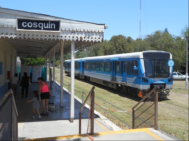 Así luce la estación de Cosquín.