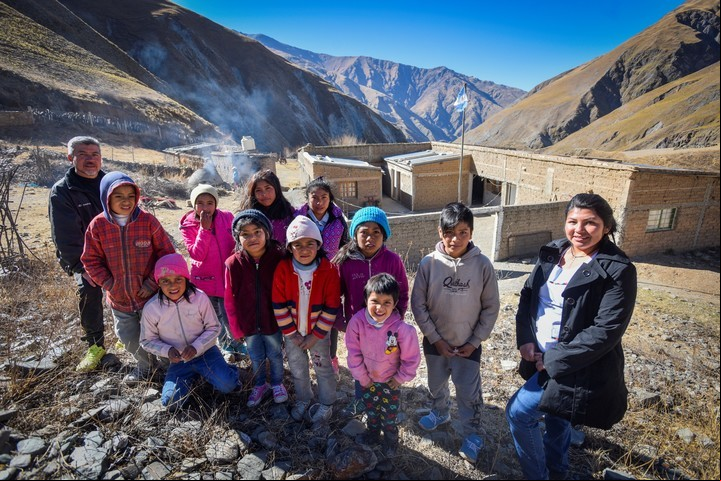 En 2017 la escuela albergue tuvo 15 alumnos y dos docentes. (Mario Quinteros)