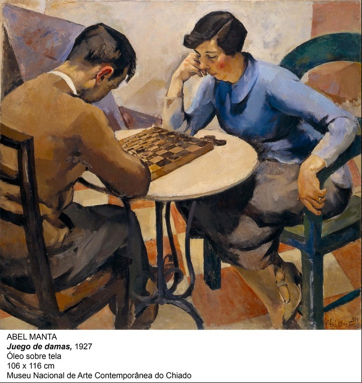 Abel Manta. “Juego de damas”, óleo sobre tela. 1927.