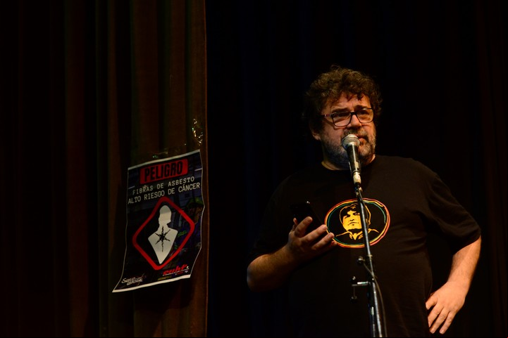 Roberto Pianelli, de los Metrodelegados. Foto: Luciano Thieberger