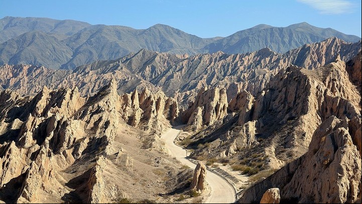 La Quebrada de las Flechas, un sorprendente tramo de la 40 en los Valles Calchaquíes.