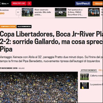 Cómo vieron los medios del mundo el Superclásico de la  Libertadores