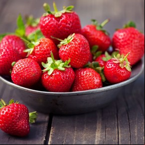 Agua saborizada de frutilla