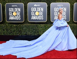 Globos de Oro 2019: Lady Gaga, el impactante look de Lady Gaga en la Alfombra Roja