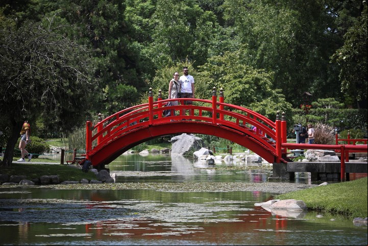 El Jardín Japonés, en Palermo, posee muchos rincones increíbles para tomar fotos en familia./ Foto: EFE.