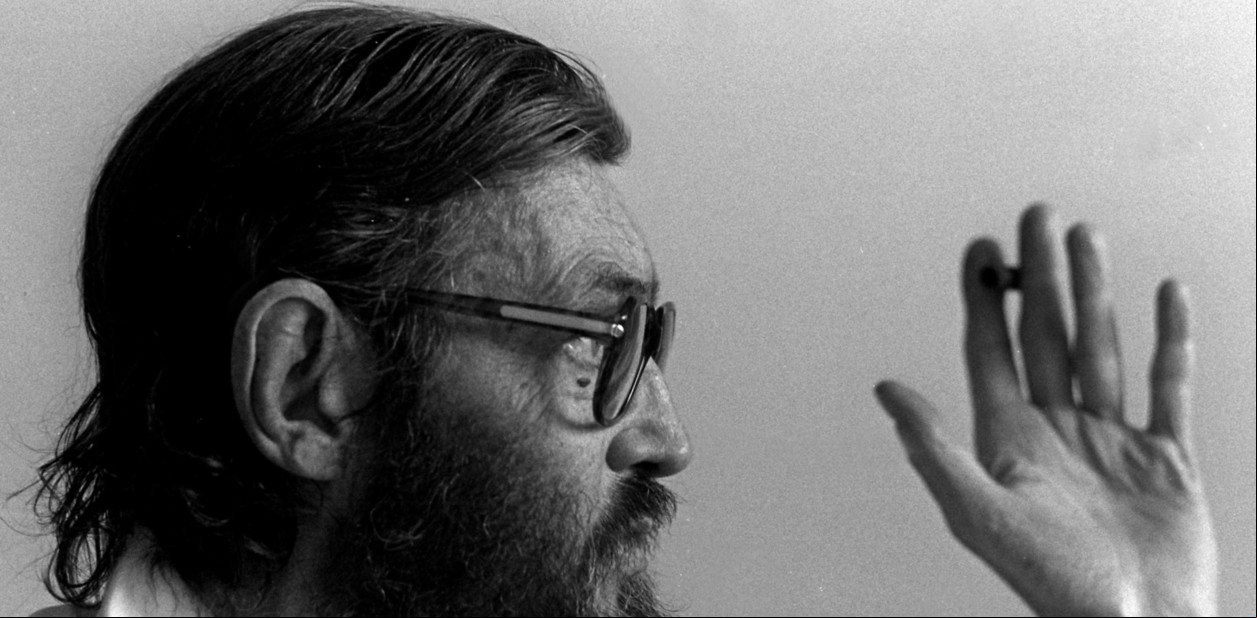 Julio Cortázar en 1983, cuando visitó la Argentina poco antes de morir.
Foto: Dani Yako