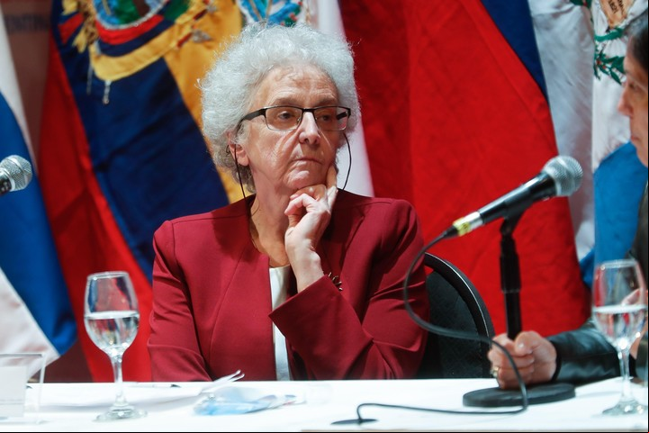 Soledad Gallego-Díaz en el octavo Congreso de la Lengua Española, en el Teatro San Martín de Córdoba en marzo de 2019.