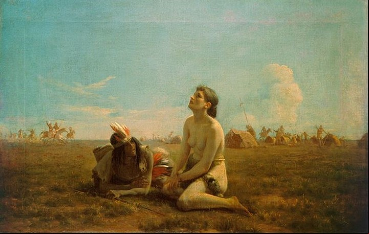 La cautiva. Un tema clásico, pintado por Juan Manuel Blanes a fines del siglo XIX
