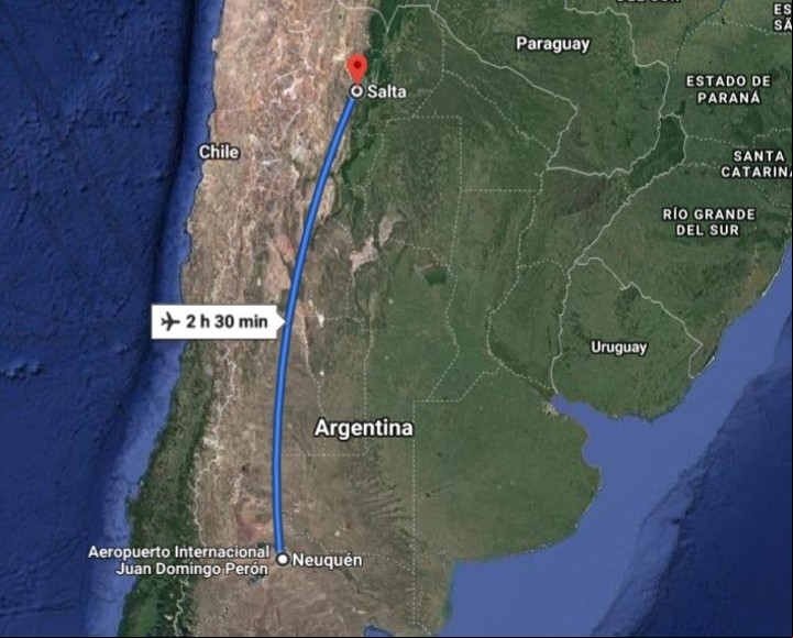 Neuquén y Salta, ahora conectadas en forma directa.