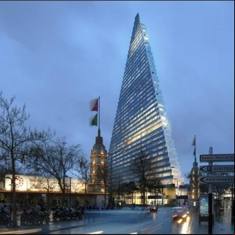 Una pirámide de acero y cristal: así será la nueva torre ícono de París