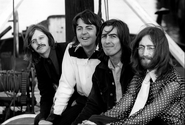 Ringo Starr, Paul McCartney, George Harrison y John Lennon (de izq a der) el 9 de agosto de 1969 (Reuters).