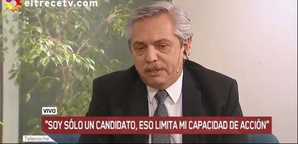 Alberto Fernández: "Cuando hablo yo, está hablando Cristina"