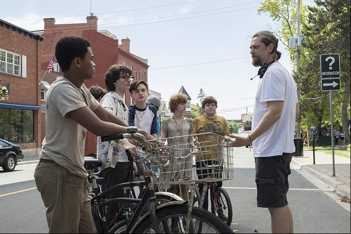 Muschietti junto a los actores de IT: Capítulo 2.