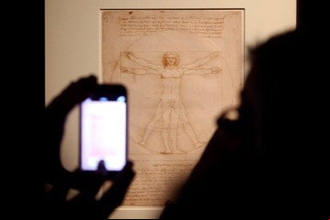 Después del tironeo, al final, Italia no le presta al Louvre el "Hombre de Vitruvio" de Da Vinci