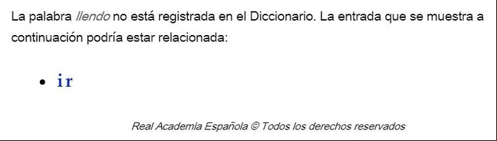 La respuesta de la Real Academia Española ante la duda de cómo escribir "yendo o llendo".