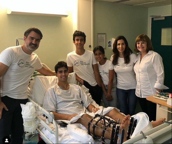 Juan Manuel Correa, a dos meses del accidente. Foto Instagram @juanmanuelcorrea_