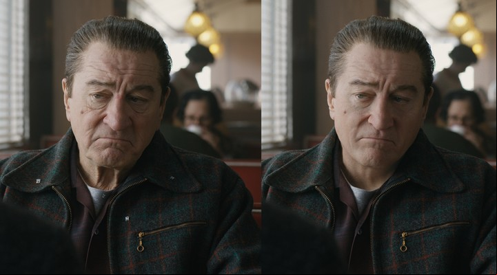 De Niro, al natural, y tras el proceso de digitalización. "Scorsese me aclaró que De Niro no iba a querer trabajar con 'marcadores' en su cara, así que... ". El argentino explica, paso a paso, cómo se alcanzó este logro.