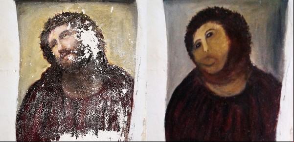 El "desastre artístico" que le cambió la cara a Cristo