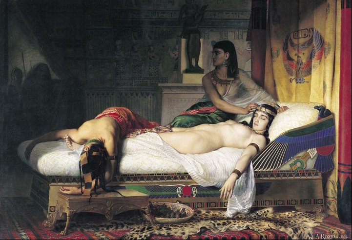 Imagen del cuadro "La muerte de Cleopatra", de Jean-André Rixens (1846-1925) (EFE).