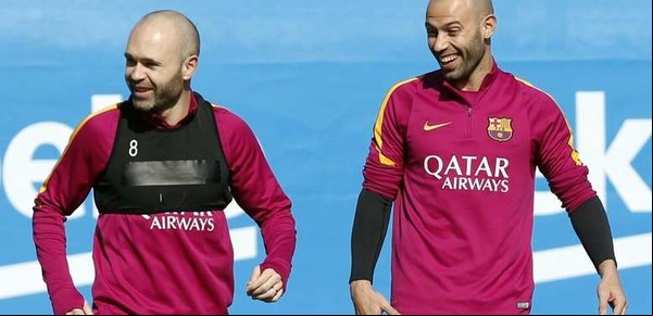 Mascherano llamó a Iniesta para que juegue en Estudiantes