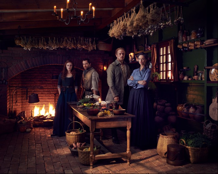 La familia completa de "Outlander".