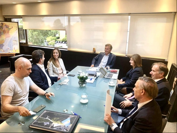 Reunión de la mesa del PRO, con Macri a la cabeza