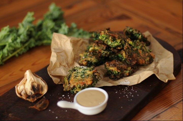 RECETA DE BUÑUELOS DE KALE