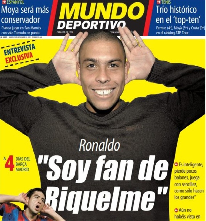 Ronaldo posó con el festejo de Román. (Foto: Mundo Deportivo).