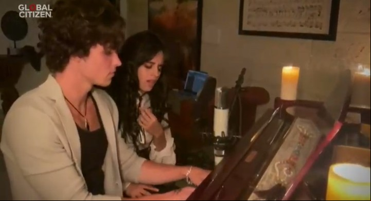 Shawn Mendes y Camila Cabello participaron del "One world together" el festival solidario online para recaudar fondos para la lucha contra el coronavirus. Foto: globalcitizen.org