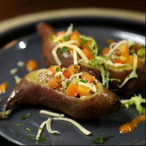 Batatas rellenas con atún