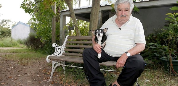 La última vuelta de José "Pepe" Mujica en su tractor y el deseo de descansar para siempre junto a su perra de tres patas